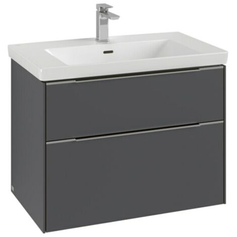 Villeroy & Boch Subway 3.0 Waschbeckenunterschrank, 2 Auszüge,