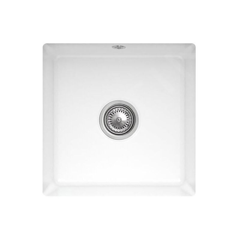 Villeroy&boch - Subway 50 - Évier en céramique 44x44 cm, CeramicPlus, Stone White 332501RW