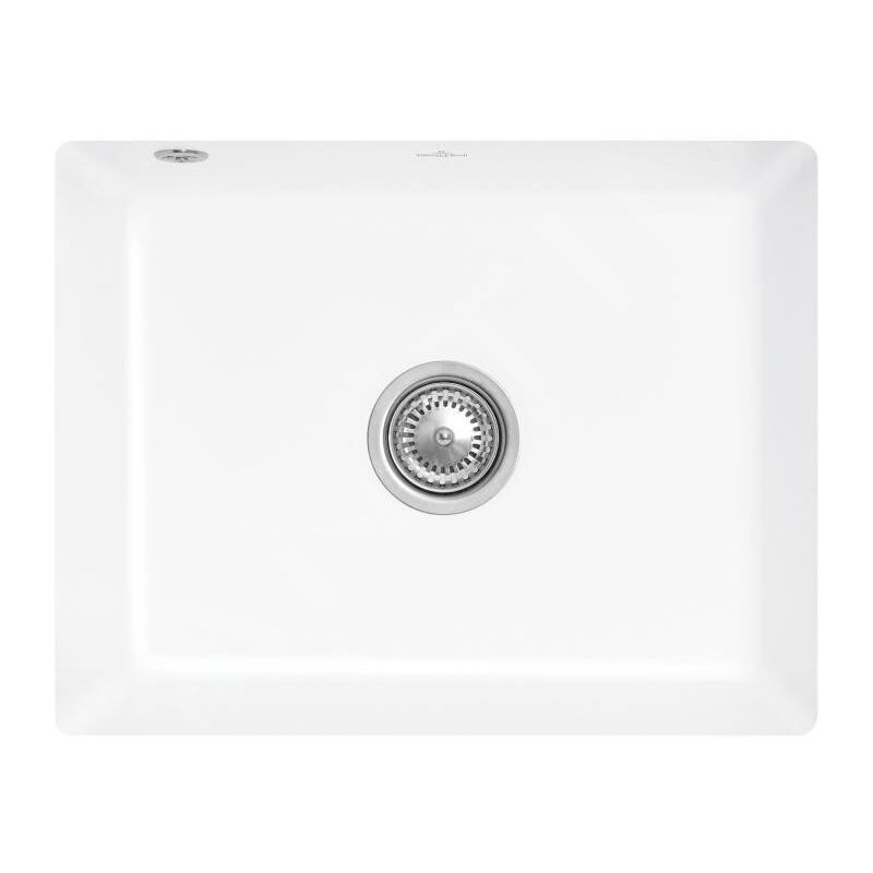 Villeroy&boch - Subway 60 - Évier en céramique 55x44 cm, CeramicPlus, Stone White 331001RW