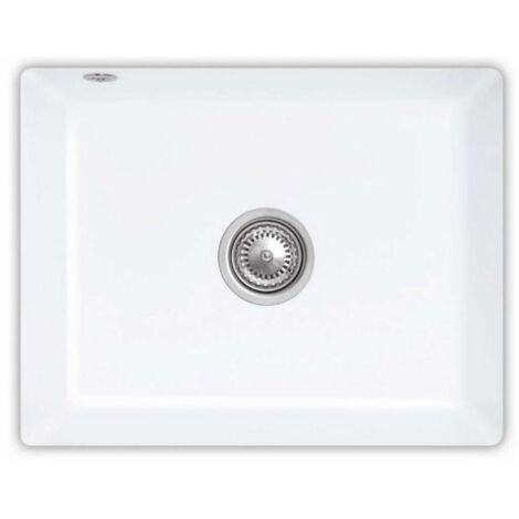 Villeroy & Boch Subway - Keramikspüle 55x44 cm mit Ablaufgarnitur, CeramicPlus, alpinweiß 331001R1
