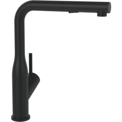 Villeroy & Boch Subway Style Shower - Mitigeur d'évier avec douchette extractible, noir mat 92850006