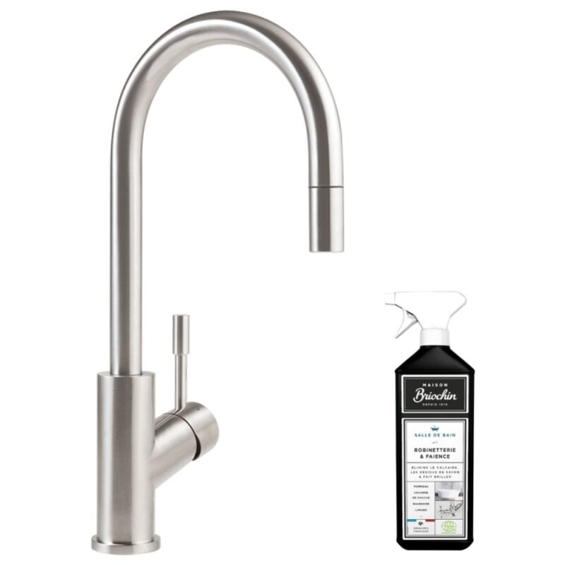 Villeroy&boch - Robinet cuisine villeroy et boch Umbrella flex acier massif + nettoyant