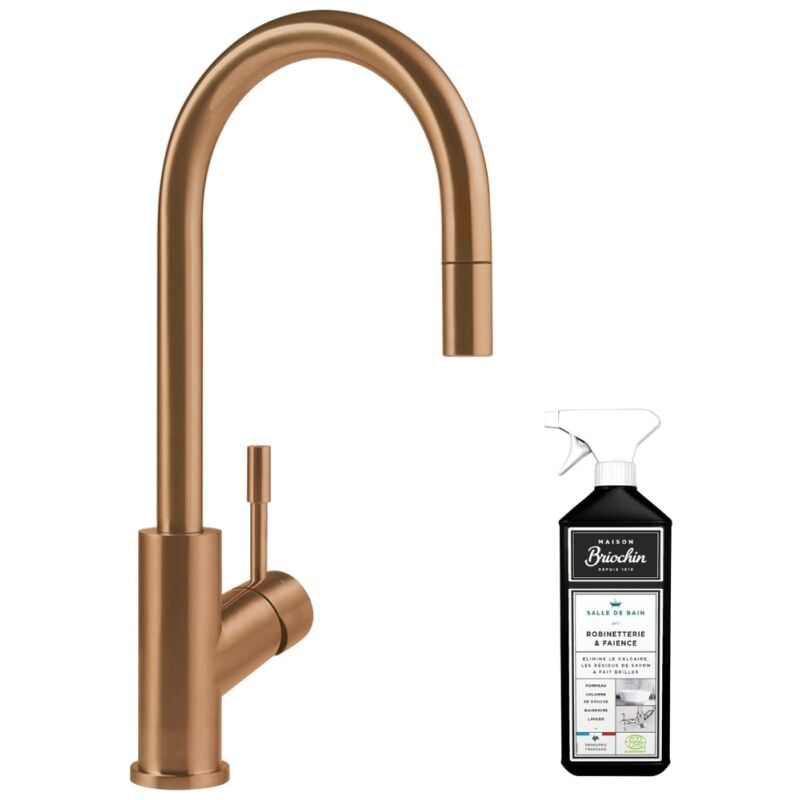 Villeroy&boch - Robinet cuisine villeroy et boch Umbrella flex bronze + nettoyant