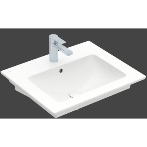Villeroy & Boch Venticello - Lavabo 600x500 mm, avec trop-plein, trou de robinetterie, blanc alpin 41246001