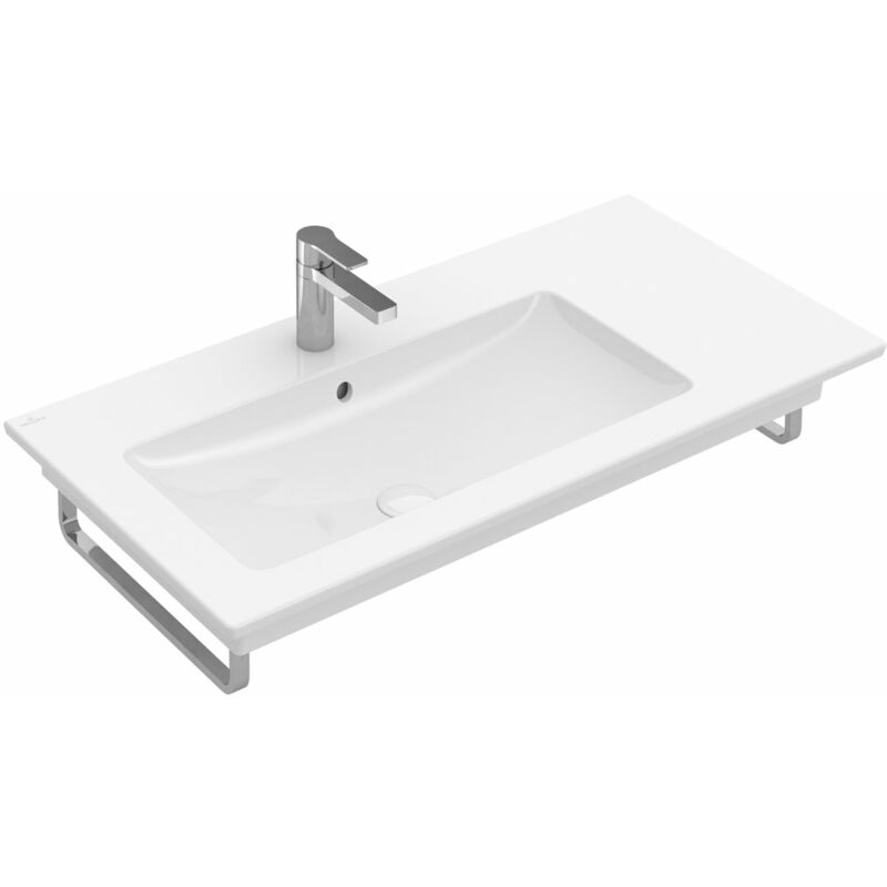 

Villeroy & Boch Venticello Lavabo para armarios 4134L1, 1000x500mm, 1 agujero para grifo, con rebosadero, color: Cerámica Blanca - 4134L1R1