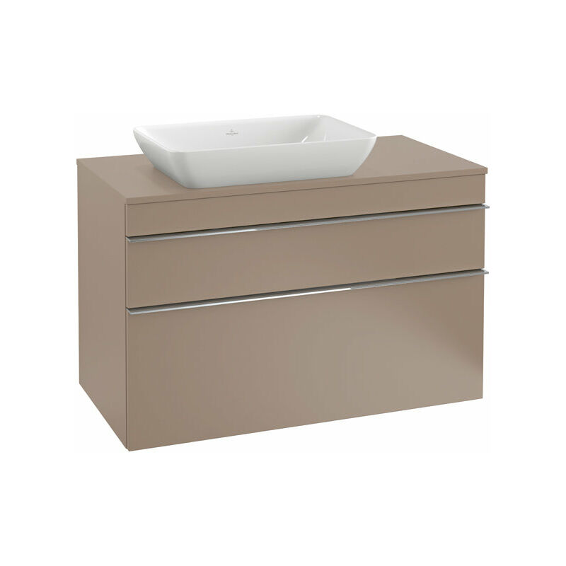 

Villeroy & Boch Venticello Módulo de lavabo A942, 957x606x502mm, color: Negro Mate Laca, mango: cromo brillante - A94201PD