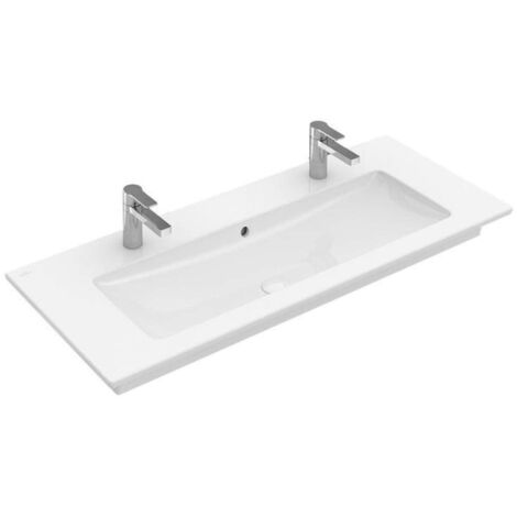 Villeroy & Boch Venticello Schrankwaschtisch, 2 Hahnlöcher, mit