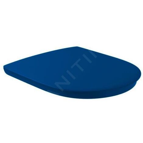 Villeroy & Boch ViCare - abattant de WC Compact, AntiBac, bleu 9M7261P1