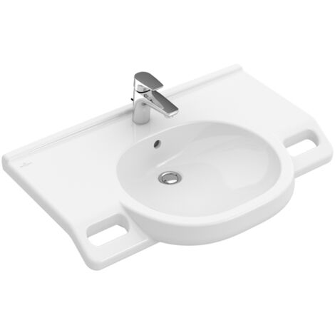 Villeroy & Boch ViCare Waschtisch, 1 Hahnloch, ohne Überlauf,