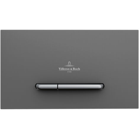 Villeroy & Boch ViConnect - Betätigungsplatte E300, Anthrazit matt/ Chrom matt 922169D8
