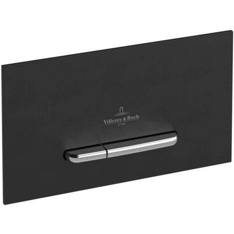Villeroy & Boch ViConnect - Betätigungsplatte E300, Schwarz Matt/ Chrom matt 922169AN