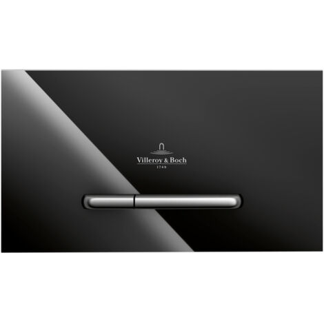 Villeroy & Boch ViConnect Betätigungsplatte Schwarz Glas M300, 922160RB