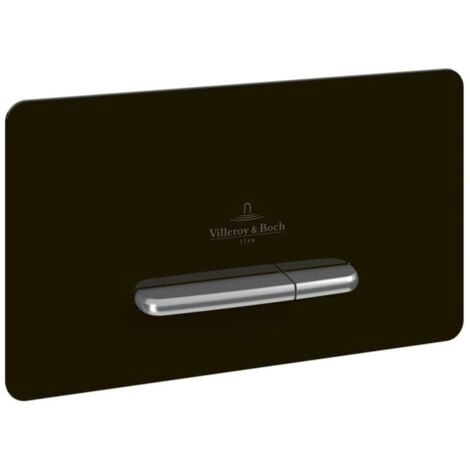Villeroy & Boch ViConnect - Control de descarga, vidrio negro V99442RB