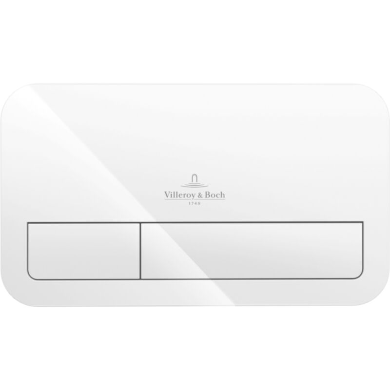 Villeroy&boch - ViConnect Plaque de déclenchement wc 200S, Blanc