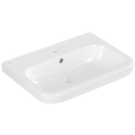 Villeroy & Boch Waschbecken Architectura 650x470mm Rechteck 1 Hahnloch mit Überlauf Weiß Alpin