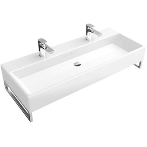 Villeroy & Boch Waschtisch MEMENTO 100x47cm ohne Beschichtung ohne Überlauf ohne Hahnloch weiß Villeroy & Boch Waschtisch MEMENTO 100x47cm ohne Beschichtung ohne Überlauf ohne Hahnloch weiß