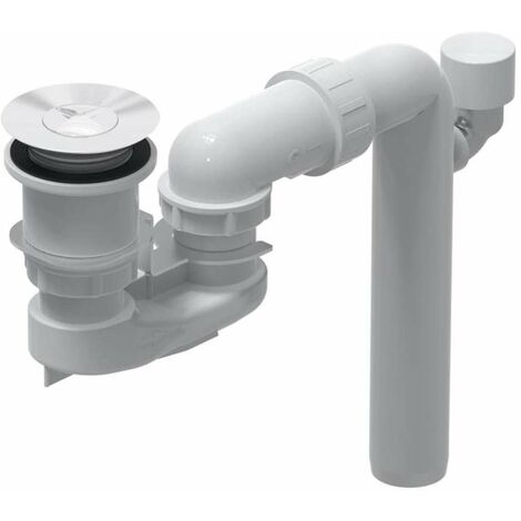 Villeroy & Boch Zubehör - Ab- und Überlaufgarnitur für Badewannen, ViFlow, Alpinweiß U90953001