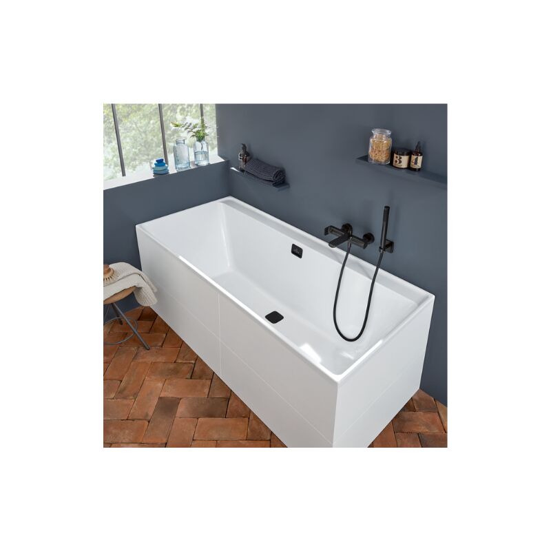 Villeroy Et Boch Baignoire Rectangulaire Collaro 160 X 75 Blanc Chrome Uba160cor2dv 96