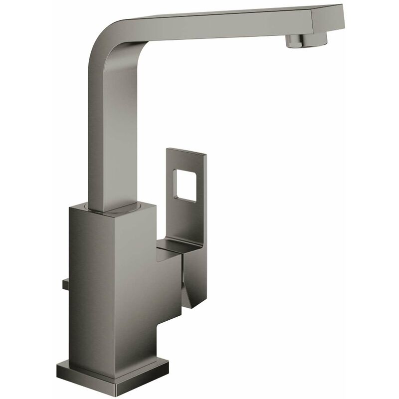 Grohe - Eurocube - Mitigeur de lavabo avec vidage, Hard Graphite brossé 23135AL0