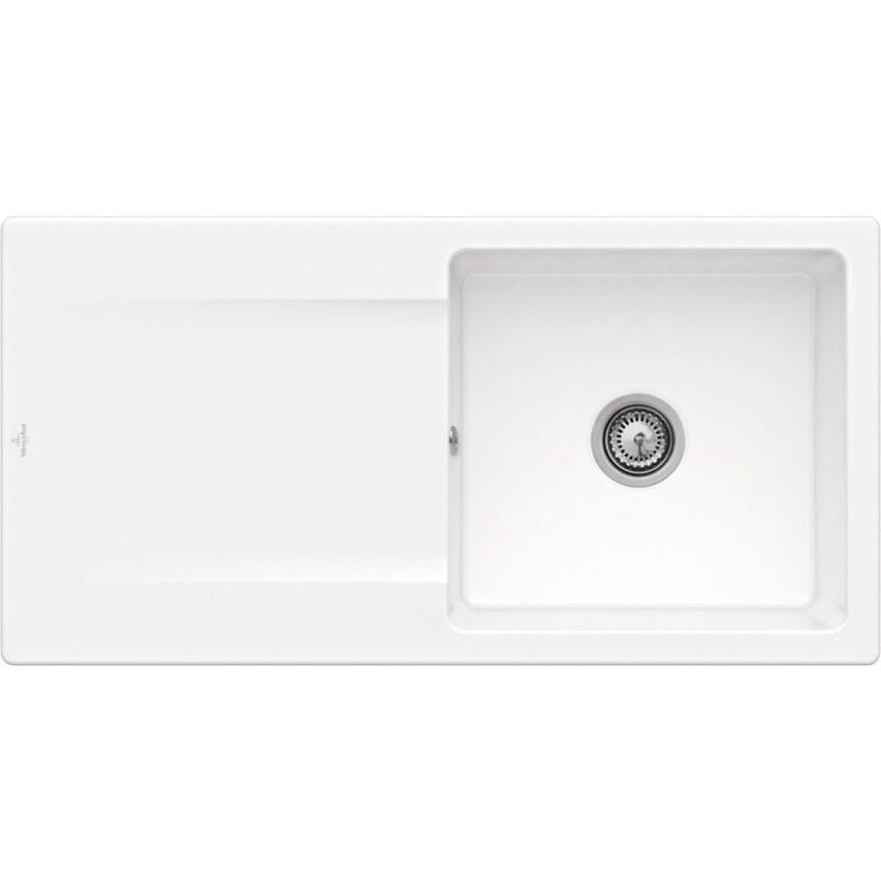 Villeroy&boch - Evier 1 bac villeroy et boch Siluet 60 Blanc CeramicPlus