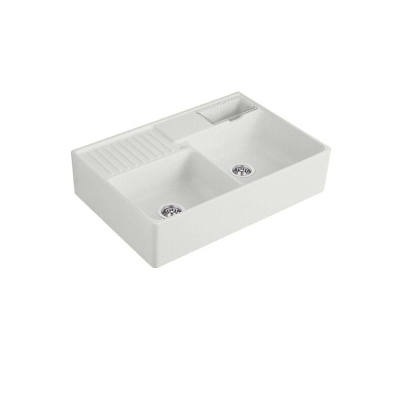 Villeroy&boch - Evier cuisine villeroy et boch Tradition Steam CeramicPlus avec vidage automatique