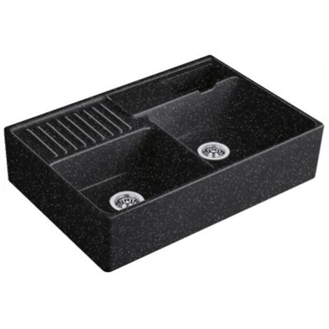 VILLEROY ET BOCH Fregadero Tradition Chromite CeramicPlus con desagüe automático