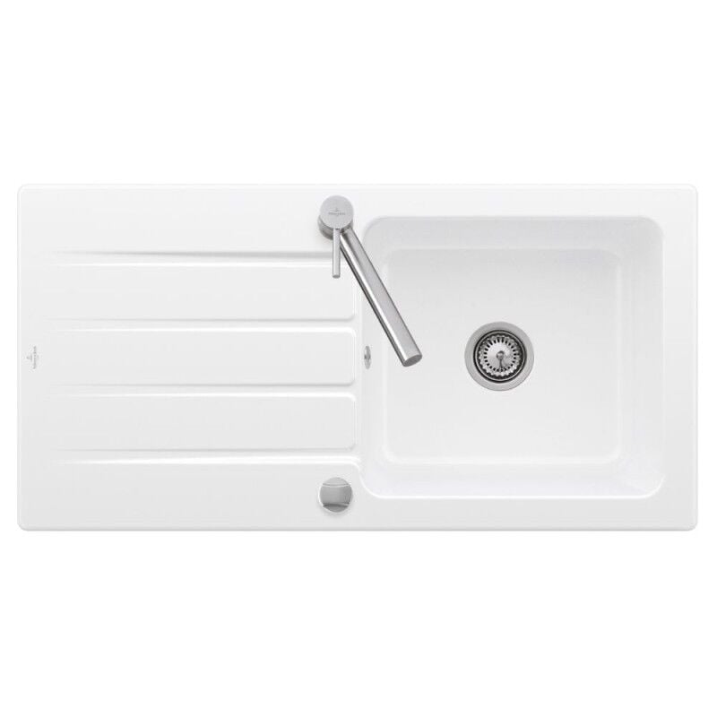 Villeroy&boch - Evier 1 bac 100 x 51 cm villeroy et boch Architectura 60 Blanc vidage automatique inclus