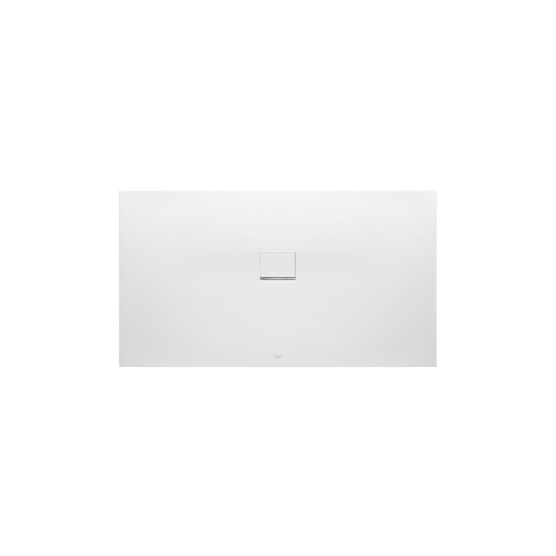 Villeroy&boch - Squaro Infinity, Receveurs de douche carrés, 900 x 40 x 15 mm, Carré, modèles standard installation universelle Stone White