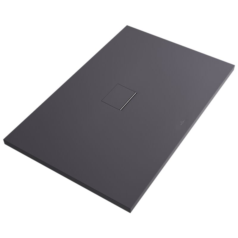 Villeroy&boch - Receveur antidérapant 180 x 100 villeroy et boch Squaro Infinity quaryl rectangle gris anthracite