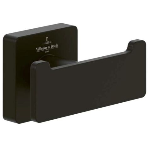 Villeroy und Boch Elements Striking double crochet porte-serviettes TVA152012000K5 noir mat, 80x44x45mm