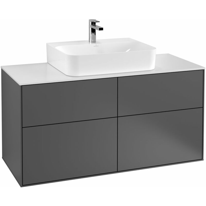 

Villeroy Und Boch Ag - Villeroy und Boch Finion Módulo de lavabo F13100, 1200x603x501mm, placa de cubierta Blanco Mate, color: Laca mate arena