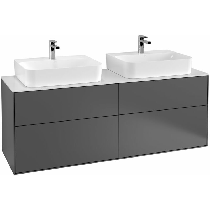 

Villeroy Und Boch Ag - Villeroy und Boch Finion Módulo de lavabo F13100, 1600x603x501mm, placa de cubierta Blanco Mate, color: Chapa de roble