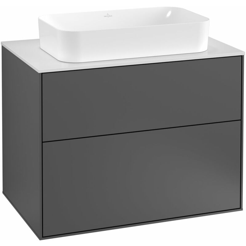 

Villeroy Und Boch Ag - Villeroy und Boch Finion Módulo de lavabo F22100, 800x603x501mm, placa de cubierta Blanco Mate, color: Laca Blanco Brillante