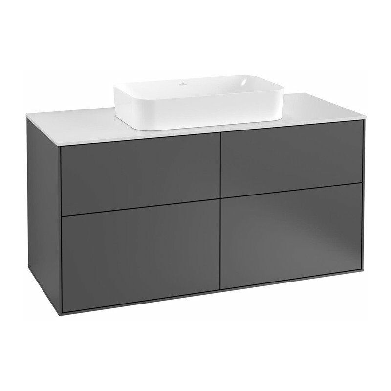 

Villeroy&boch - Finion, Mueble de baño, 1200 x 603 x 501 mm, Angular, con orificio para grifería, modelo suspendido, De madera, lavabo en el medio,