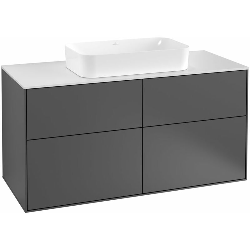 

Villeroy Und Boch Ag - Villeroy und Boch Finion Módulo de lavabo F26100, 1200x603x501mm, placa de cubierta Blanco Mate, color: Blanco Mate Laca