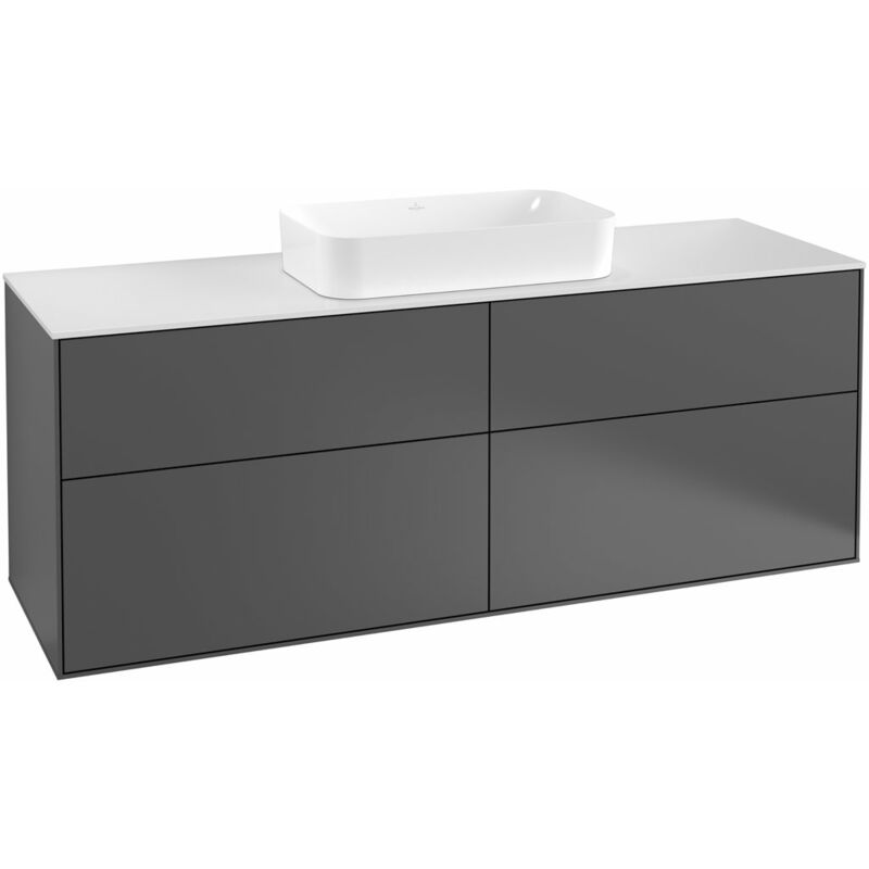 

Villeroy Und Boch Ag - Villeroy und Boch Finion Módulo de lavabo F32100, 1600x603x501mm, placa de cubierta Blanco Mate, color: Blanco Mate Laca