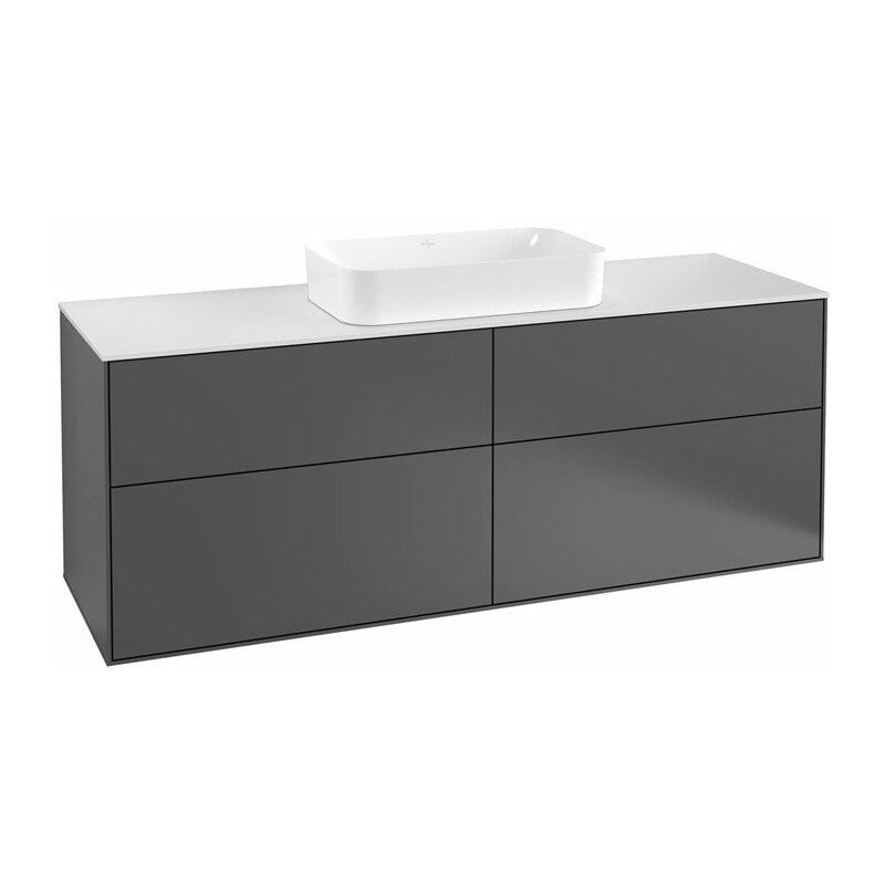 

Villeroy&boch - Finion, Muebles de baño, 1600 x 603 x 501 mm, Angular, con orificio para grifería, modelo suspendido, En madera, lavabo en el medio,
