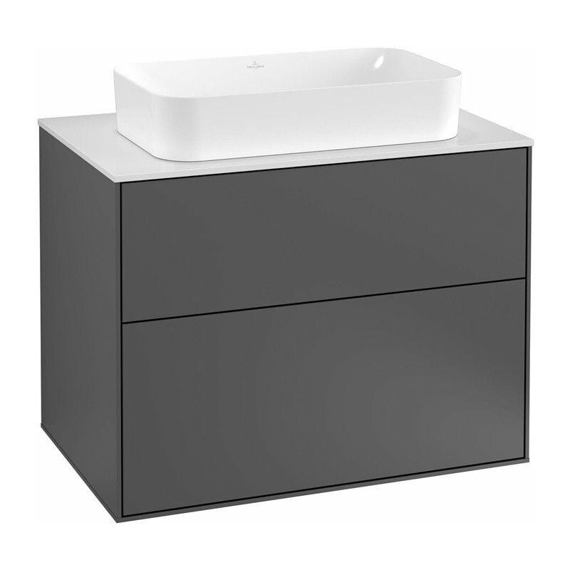 

Villeroy&boch - Finion, Mueble de baño, 800 x 603 x 501 mm, Angular, sin orificio para grifería, modelo suspendido, En madera, Lacado Cloud Matt