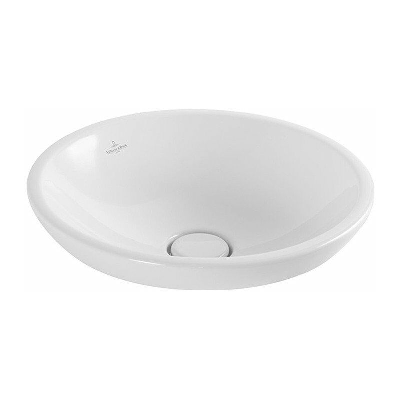 

Loop & Friends, Lavabos sobre encimera, Diámetro: 380 mm, redondo, para grifería mural o sobreelevada, sin plataforma para grifería, con rebosadero,