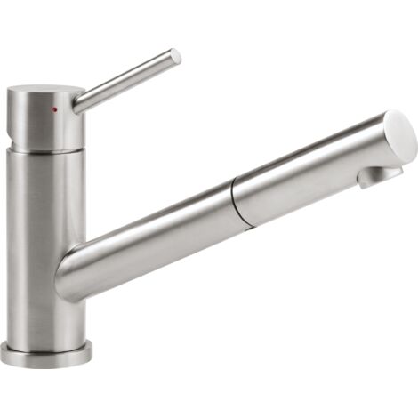 Villeroy und Boch Küchenarmatur Como Shower 925200LC 12,6 l/min, ausziehbar, Edelstahl massiv