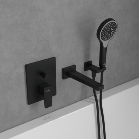 Villeroy und Boch Unterputz-Armatur TVS125003000K5 Square 150x190x54mm Matt Black