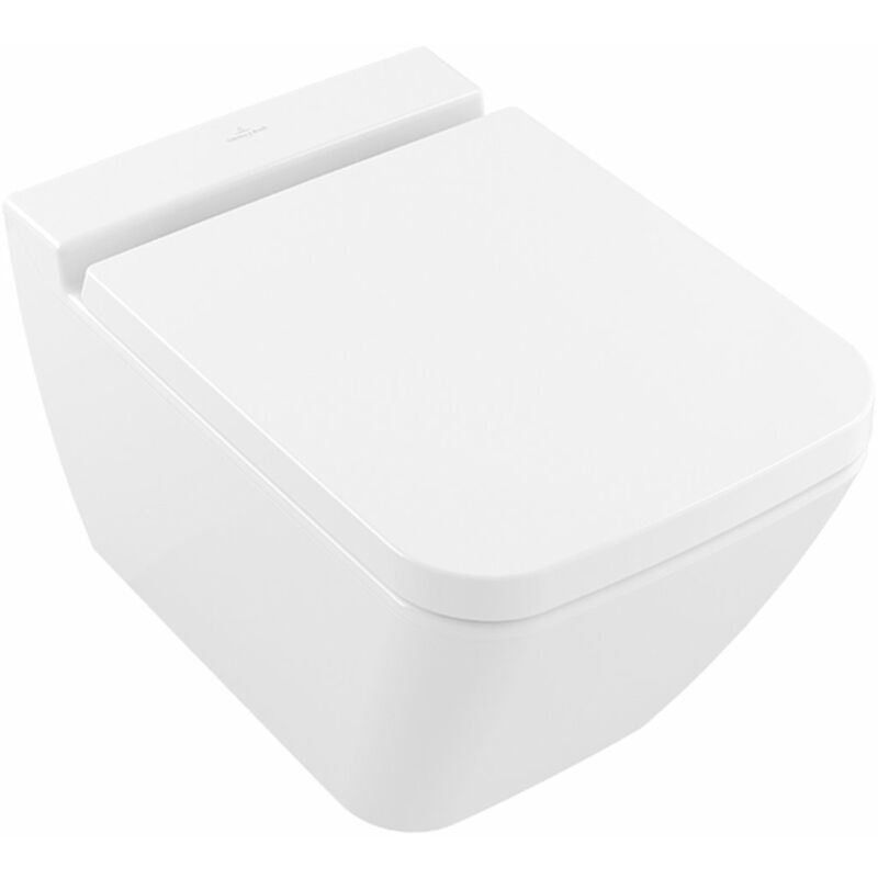 

Villeroy und Boch washdown WC Finion 4664R0 375x560mm, con sistema de ahorro de agua, sin borde de descarga, color: Cerámica Blanca - 4664R0R1