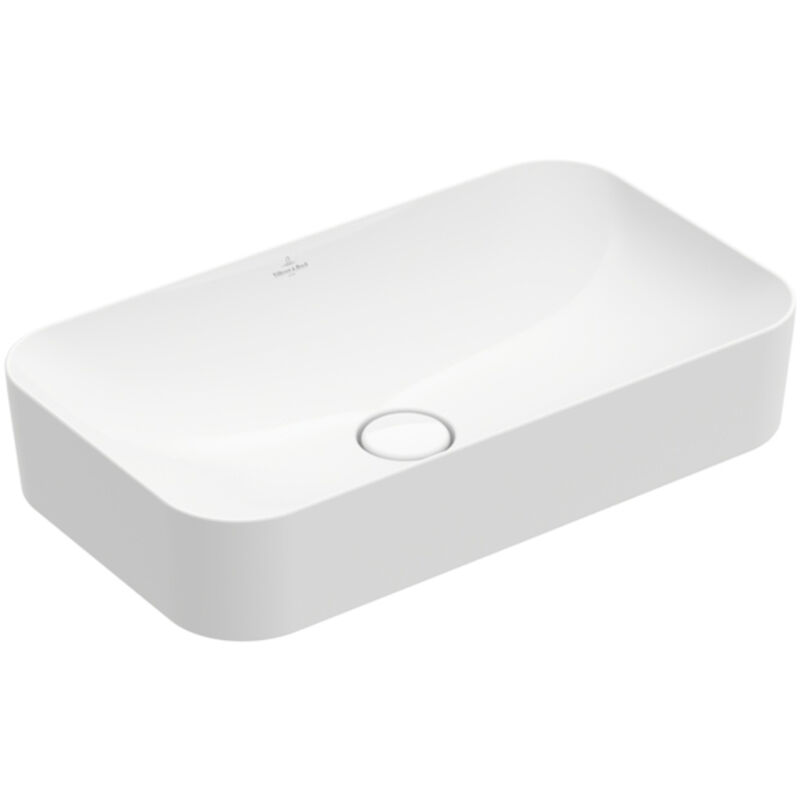 Villeroy & Boch Villeroy&boch - Finion - Aufsatzwaschbecken Ohne Überlauf, 60x35 Cm, Ceramicplus, Alpinweiß 414361r1