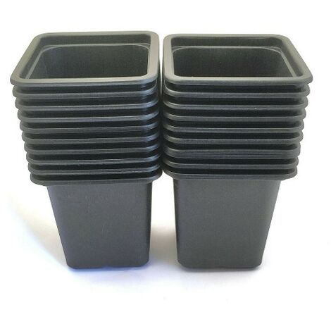 Vilmorin 20 pots en plastique carr, 7 cm