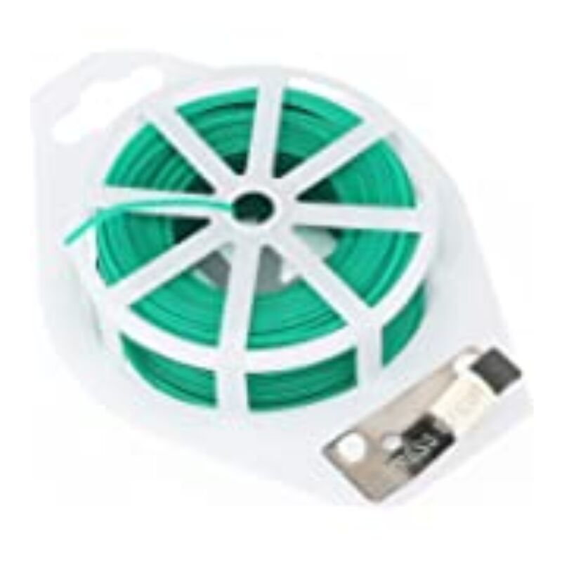 

Alambre de Hierro Plastificado, Color Verde, con Corte - 100 m - Vilmorin