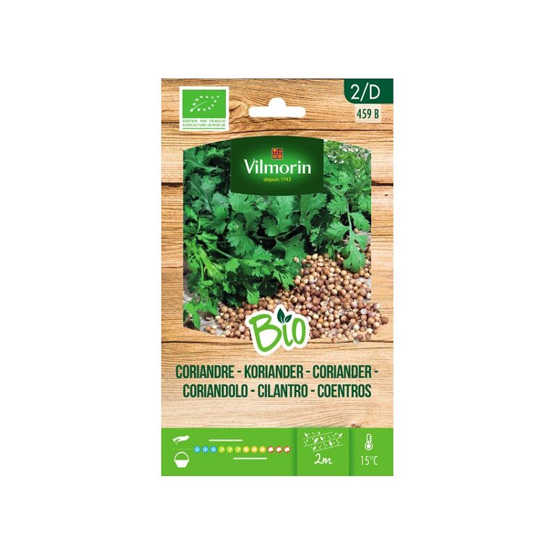 Vilmorin - Garden Bio Coriander Graines de plus de 0,5 gr