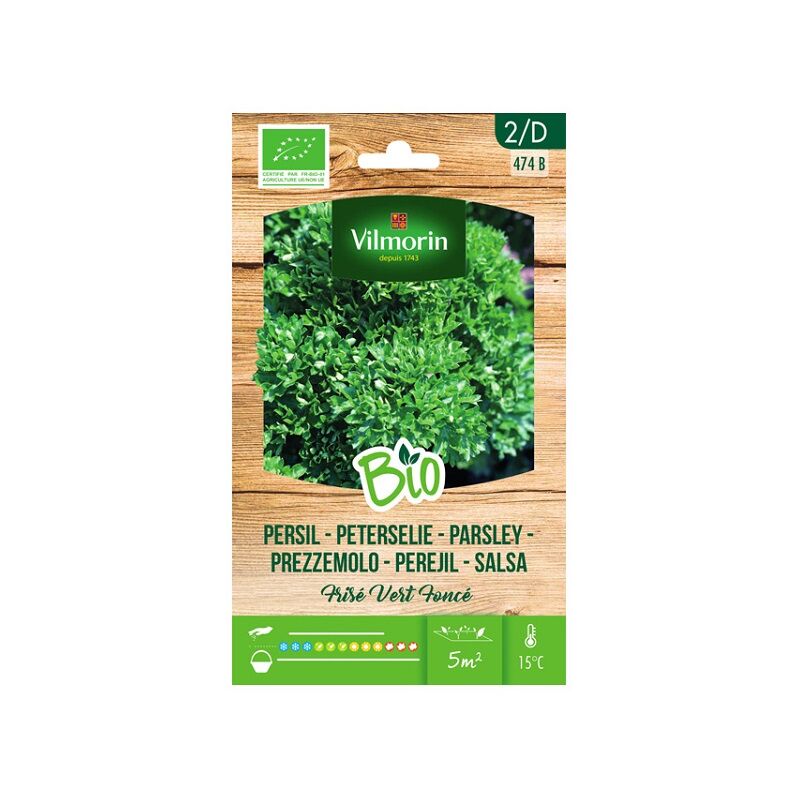 Vilmorin - Garden Bio Seeds of Curly Parsley sur 5 gr