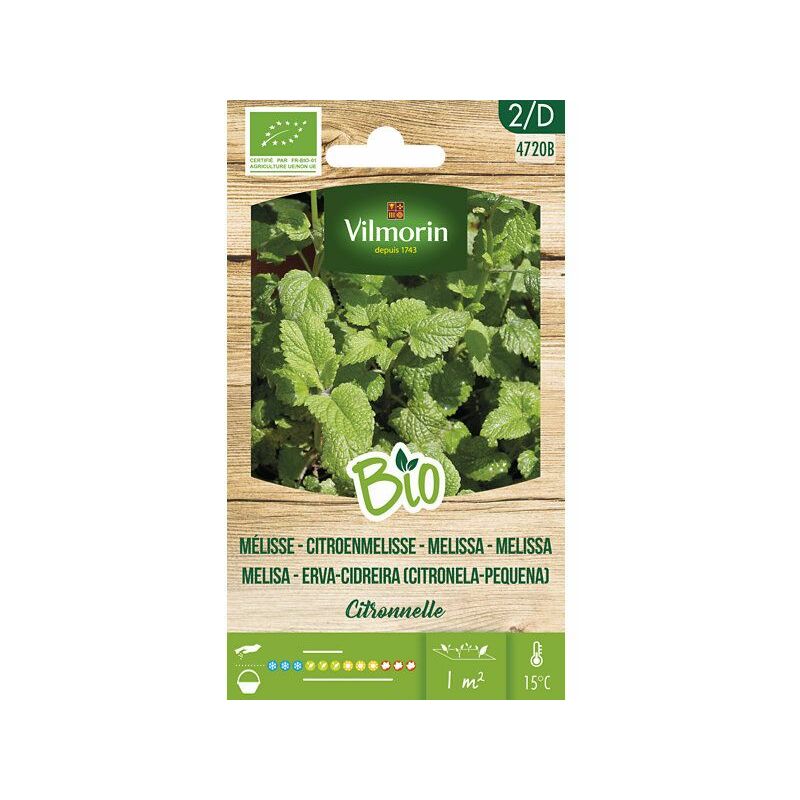 Vilmorin - Garden Bio Seeds of Melisana sur 1 gr