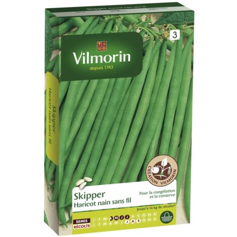VILMORIN Haricot Skipper Sachet de graines - Création Vilmorin - Recommandé pour Congélation
