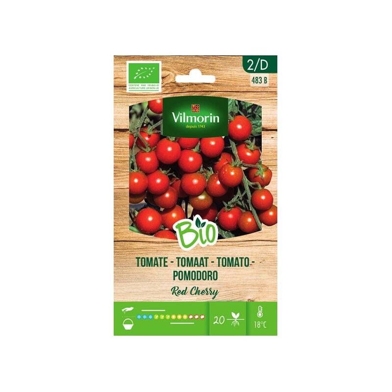 Jardin bio graines de tomate cerise rouge environ 0,2 gr - Vilmorin